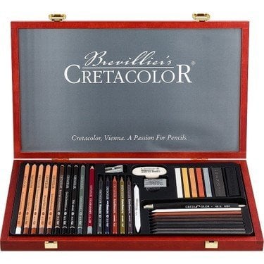 Cretacolor Ultimo Premium Çizim Seti 36 Parça Ahşap Kutu 40067