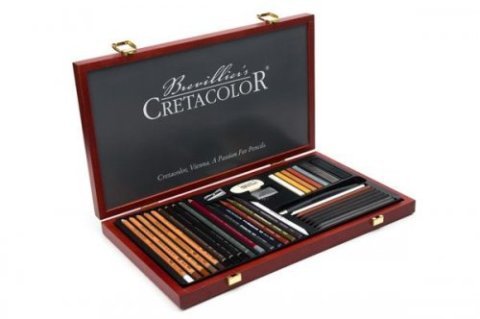 Cretacolor Ultimo Premium Çizim Seti 36 Parça Ahşap Kutu 40067