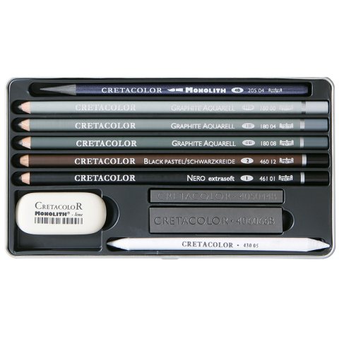 Cretacolor Artino Graphite Eskiz Seti Metal Kutu 10 Parça 40021