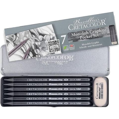 Cretacolor Monolith Graphite Set Ağaçsız Eskiz Kalem Seti 7 Parça 20426
