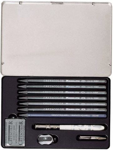 Cretacolor Monolith Graphite Set Ağaçsız Eskiz Kalem Seti 11 Parça 20430