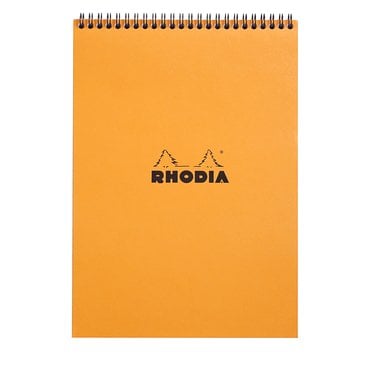 Rhodia A4 Turuncu Kapak Spiralli Çizgili Bloknot