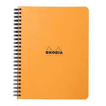 Rhodia A5 Turuncu Kapak Spiralli Çizgili Defter