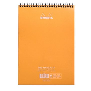 Rhodia A5 Beyaz Kapak Spiralli Dot Defter