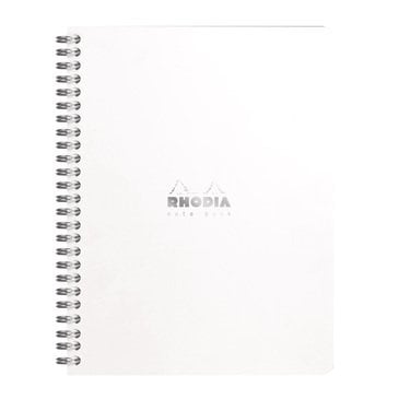 Rhodia A5 Beyaz Kapak Spiralli Dot Defter