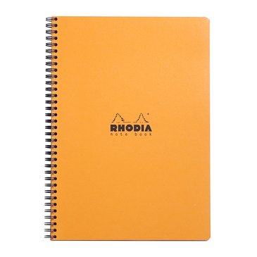 Rhodia A4+ Turuncu Kapak Spiralli Çizgili Defter