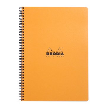 Rhodia A4+ Turuncu Kapak Spiralli Çizgili Defter