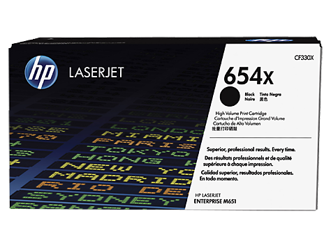 HP 654X High Yield Black Original LaserJet Toner Cartridge (CF330X)