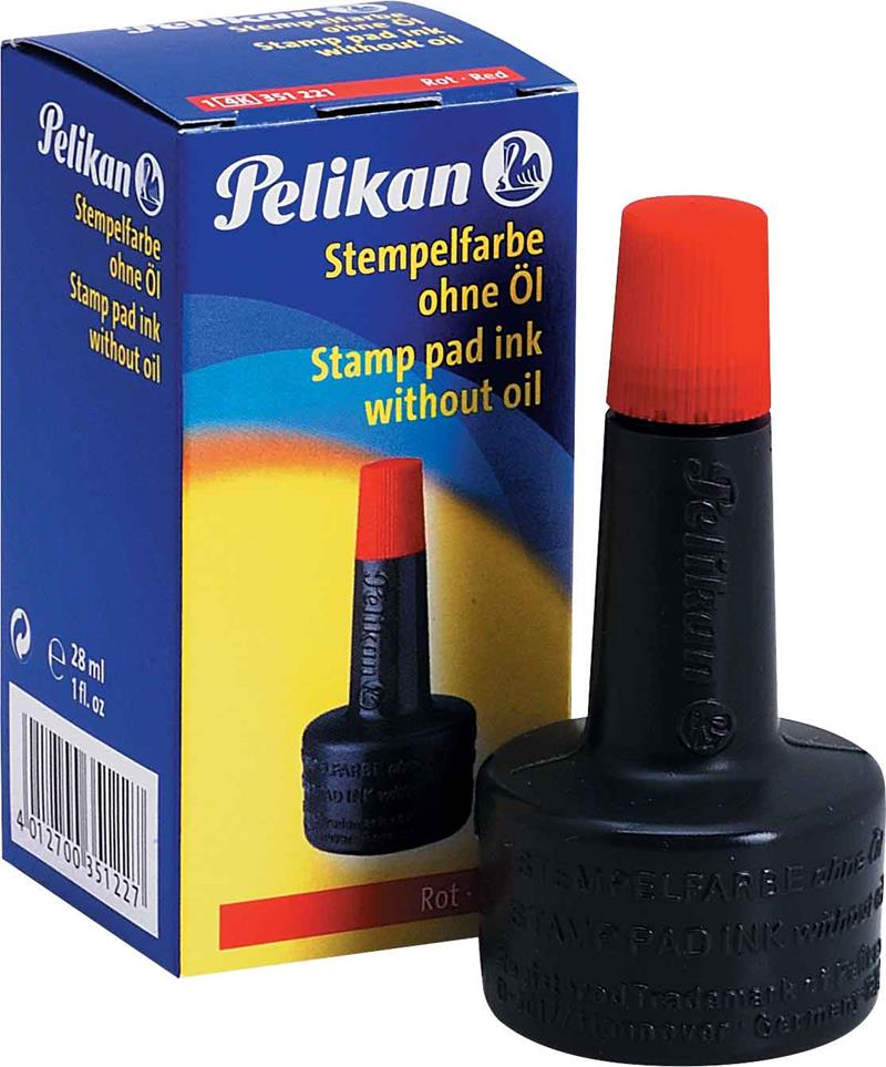 Pelikan Istampa Mürekkebi Kırmızı 30cc.