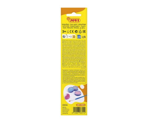 Jovi Krem Yüz Boyası Fantasy World 3 Renk+Fırça+Sünger