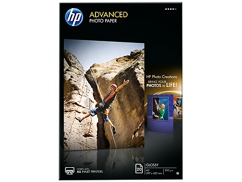 HP Advanced Glossy Photo Paper-20 sht/A3/297 x 420 mm (Q8697A)