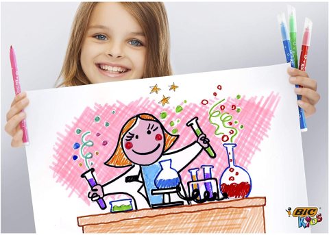 Bic Kid Couleur Keçeli Boya Kalemi 12 Renk Yelpaze Plastik Kutulu