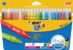 Bic Kid Couleur Keçeli Boya Kalemi 12 Renk Yelpaze Plastik Kutulu