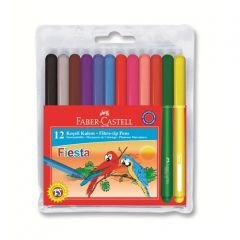 Faber-Castell Fiesta Keçeli Kalem 12'li