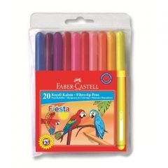 Faber-Castell Fiesta Keçeli Kalem 20'li