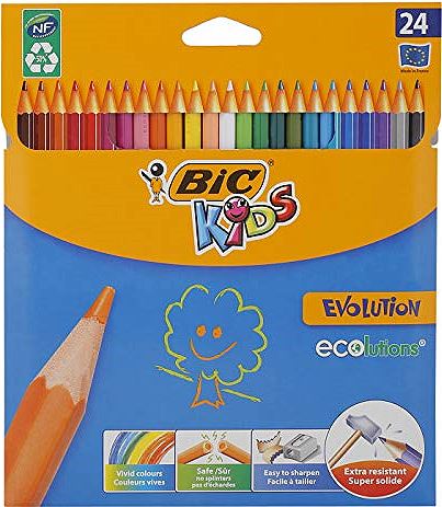 Bic Evolution Kuru Boya 24 Renk