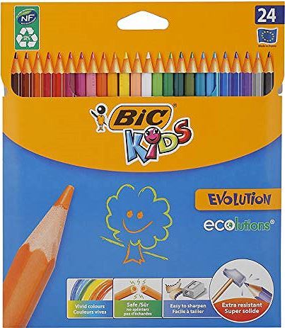 Bic Evolution Kuru Boya 24 Renk