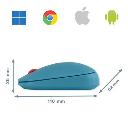 Leitz Cosy Kablosuz Mouse Mavi