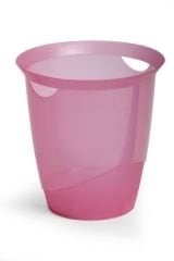 Durable Trend Çöp Kutusu - Şeffaf Pembe