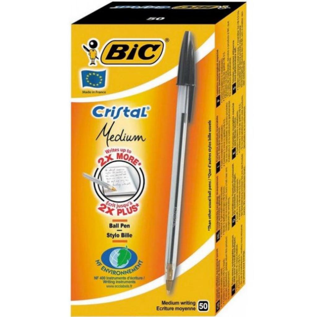 Bic Cristal Medium Tükenmez Kalem Siyah 50'li Kutu