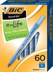 Bic Round Stick Tükenmez Kalem 60'lı Mavi