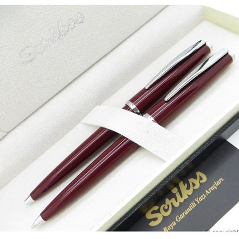 Scrikss 33 Tükenmez + Versatil Tk Bordo