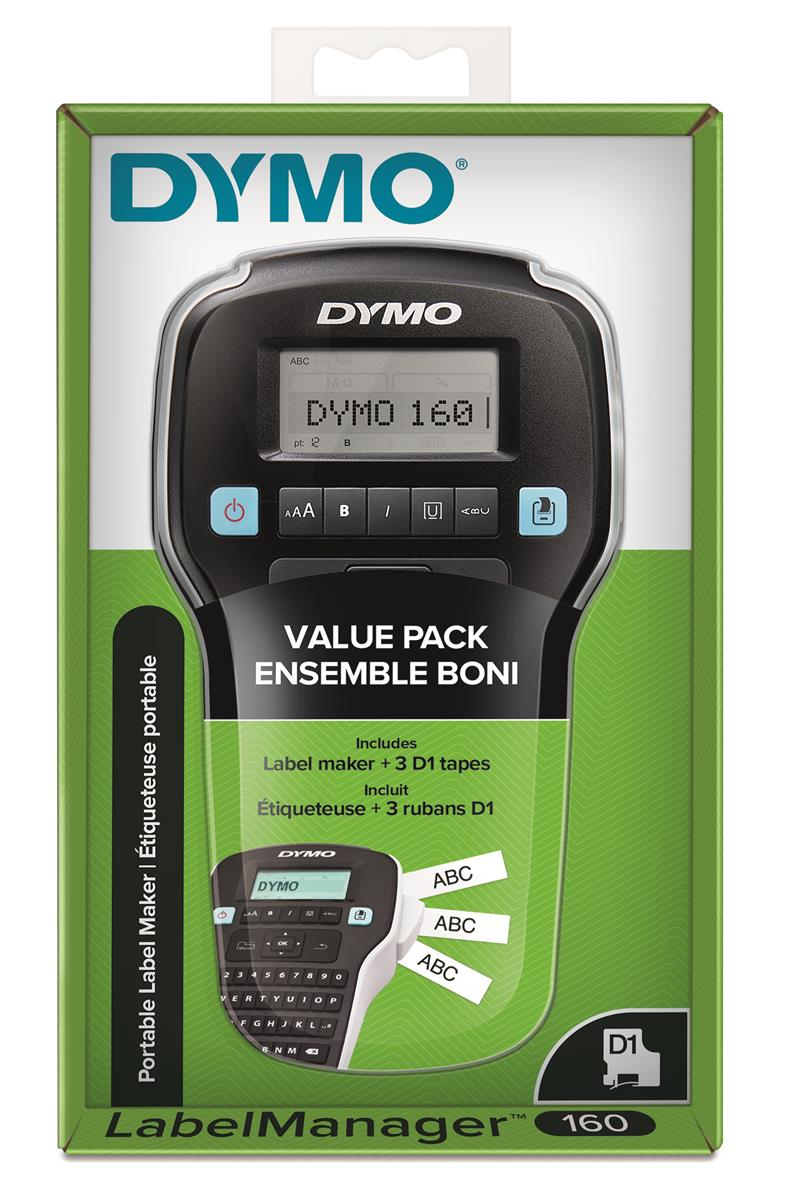 Dymo Etiket Makinesi Lm 160p Promosyon Set 2142267 (+3 Adet D1 Şerit)