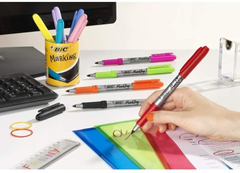 Bic Marking Permanent Kalem 6 Renk