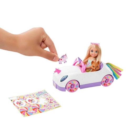 Barbie Club Chelsea Bebek ve Arabası GXT41