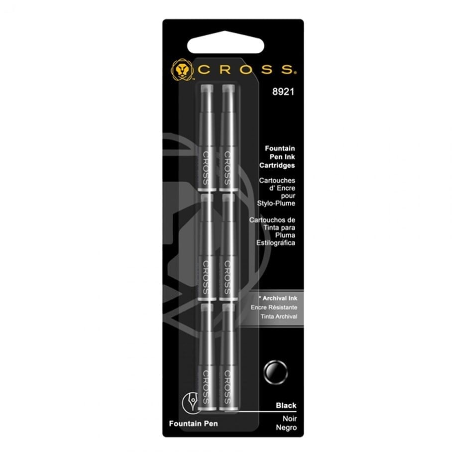 Cross 8921 Dolma Kalem Kartuşu Siyah 6'lı Blister