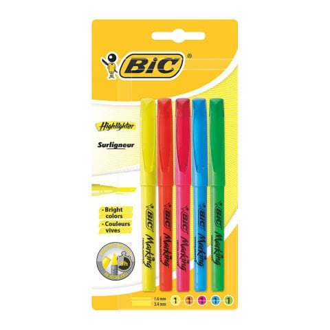 Bic Marking Fosforlu Kalem 5 Renk