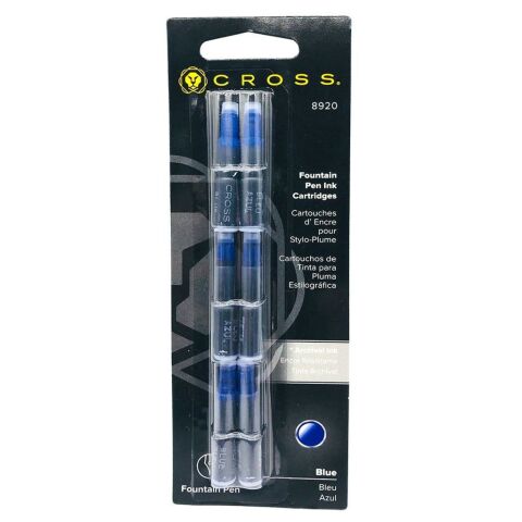 Cross 8920 Dolma Kalem Kartuşu Mavi 6'lı Blister