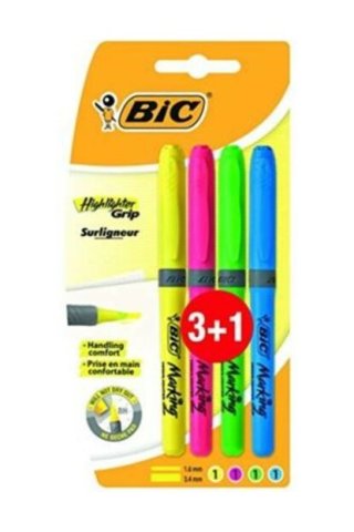 Bic Marking Fosforlu Kalem 3+1 Blister