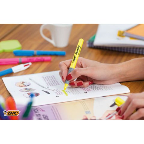 Bic Marking Fosforlu Kalem Grip Pastel 6 Renk