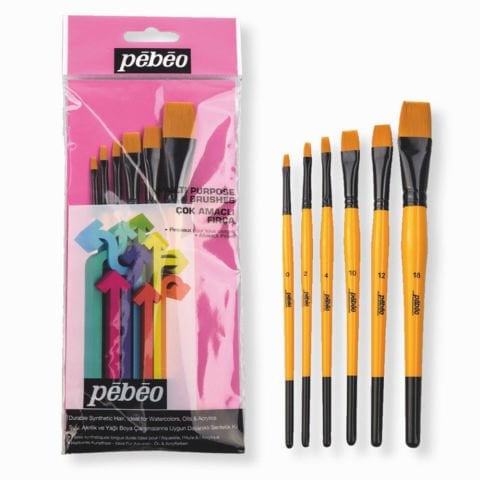 Pebeo 6'lı Fırça Seti Set-3