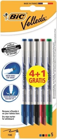 Bic Velleda 1721 Çocuk Tahta Kalemi 4+1Blister