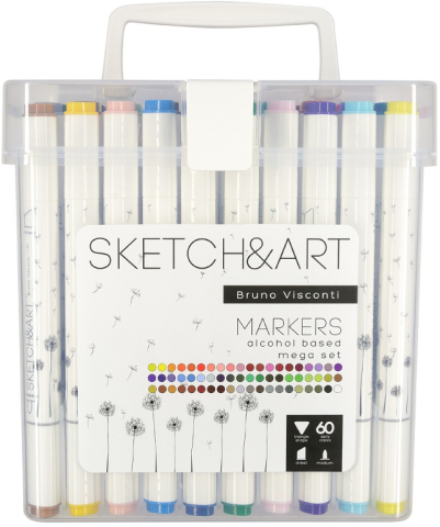 Bruno Visconti Twin Marker Sketch&Art 60 Renk 22-0080