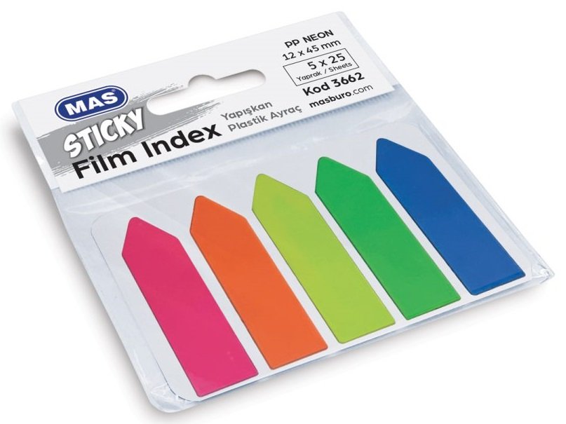 Mas Plastik Film Index Ok Şekilli 12x45mm 3662