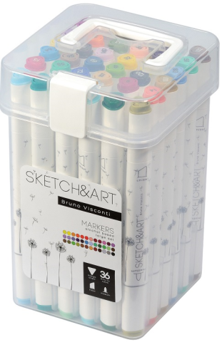 Bruno Visconti Twin Marker Sketch&Art 36 Renk 22-0078