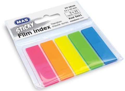 Mas Plastik Film Index 12x45mm 3661