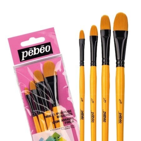 Pebeo 4'lü Kedi Dili Fırça Seti Set-11