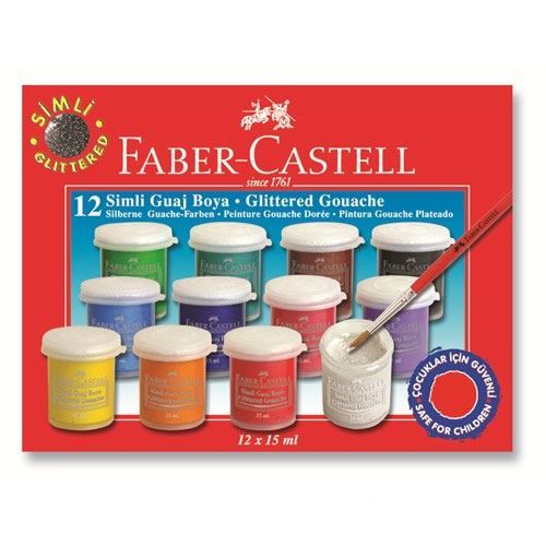 Faber-Castell Simli Guaj Boya 12 Renk