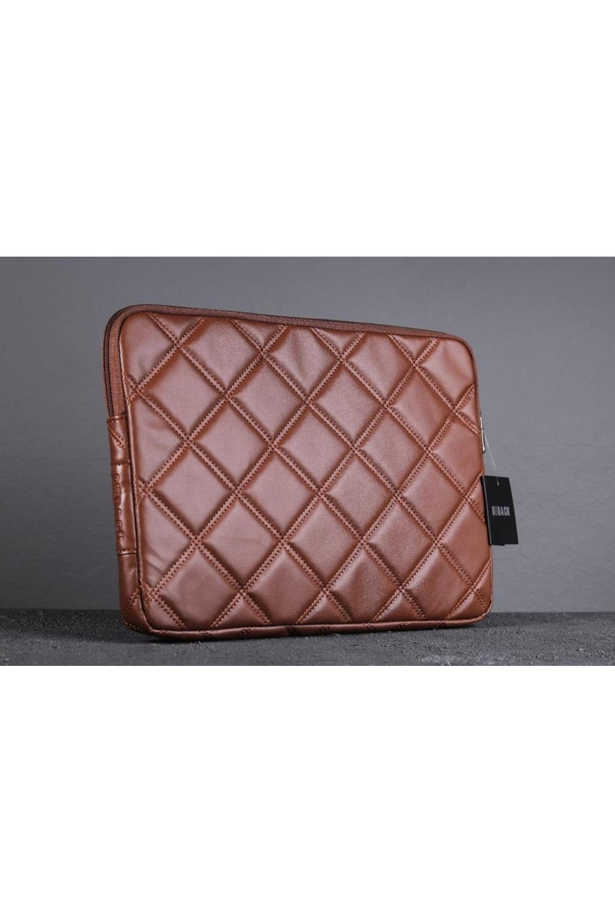 Back Laptop Çantası Kapitone 24.5X34.5cm Kahve