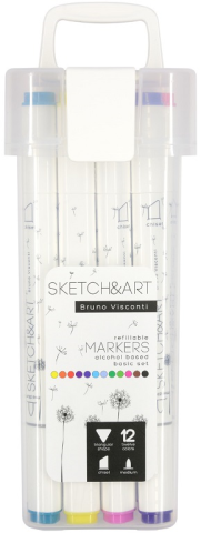 Bruno Visconti Twin Marker Sketch&Art 12 Renk 22-0076