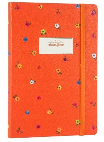 Victoria's Journals 14x20 Mini Flowers Noktalı Defter Turuncu