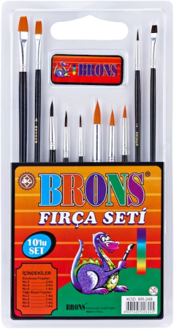 Brons Fırça Seti 10'lu BR-248
