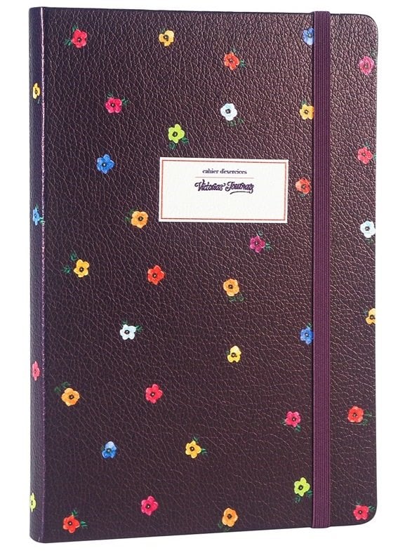 Victoria's Journals 14x20 Mini Flowers Noktalı Defter Mor