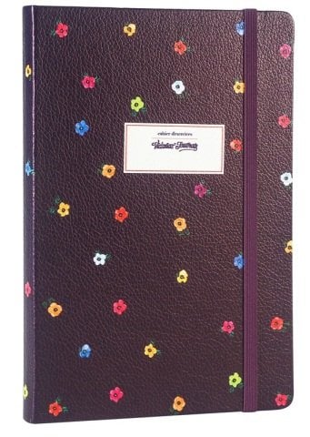 Victoria's Journals 14x20 Mini Flowers Noktalı Defter Mor