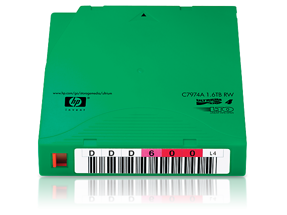 HP LTO-4 Ultrium 1.6TB RW Custom Label Data Cartridge 20 Pack (C7974AL)