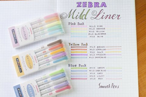 Zebra Mildliner Çift Uçlu Fosforlu Kalem Seti 5 Renk WKT-5C-NC
